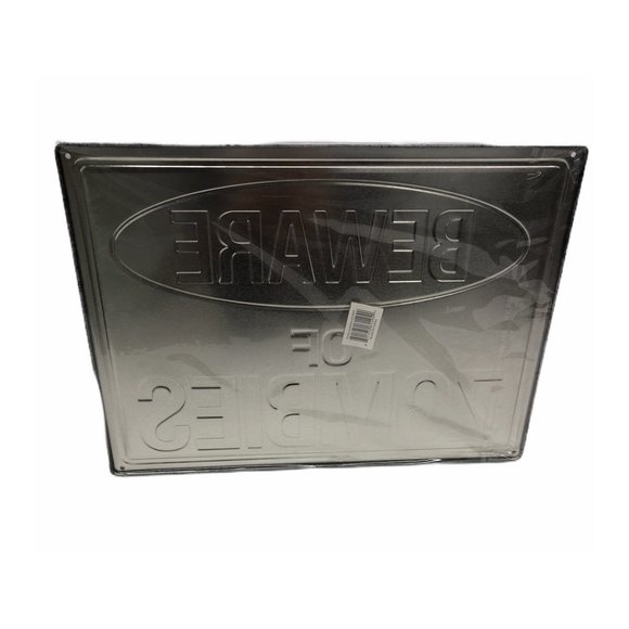 Beware of Zombies - Metal Sign 17" x 12" - Picture 2 of 3